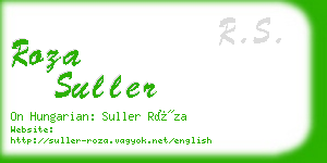 roza suller business card